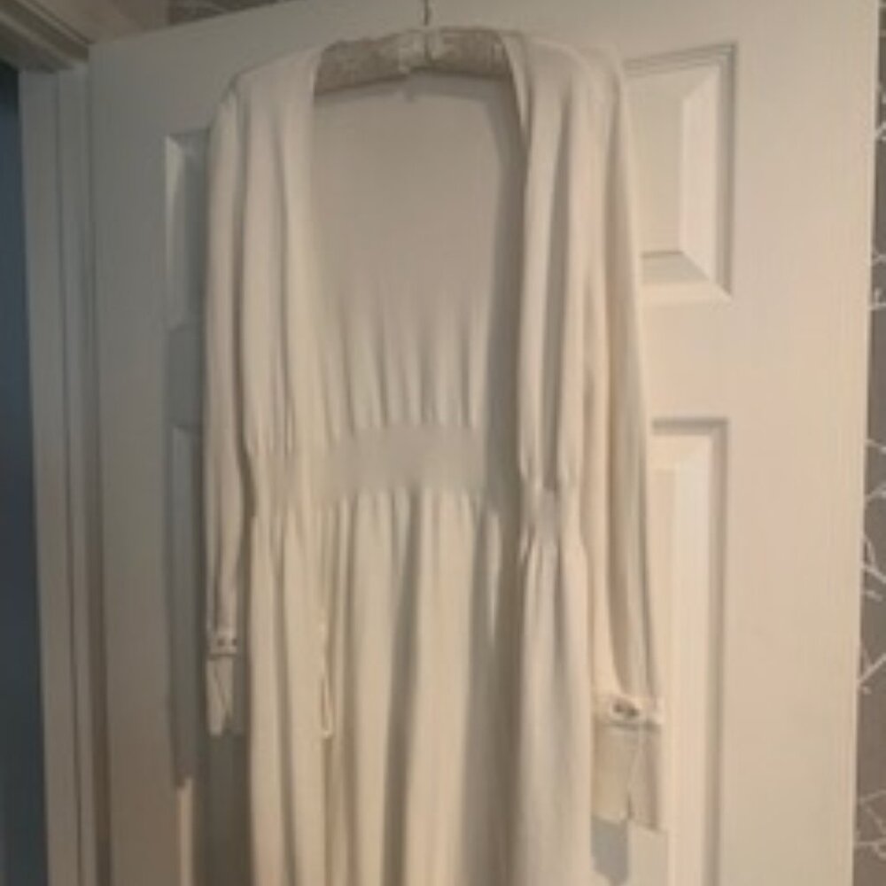 Winter White Open Long Sweater